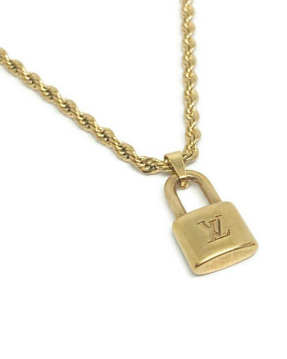 Authentic Louis Vuitton Pendant Padlock Reworked Pendant
