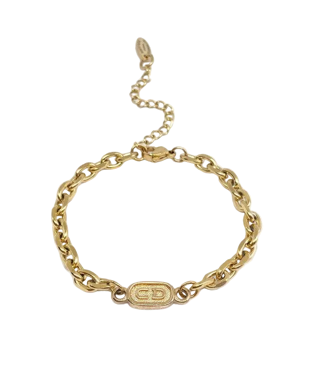 Authentic CD Pendant Reworked Dior Bracelet
