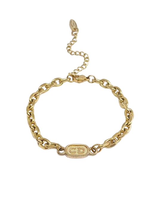 Authentic CD Pendant Reworked Dior Bracelet