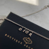 Authentic Dior Mini Spell Out Pendant- Reworked Silver Necklace