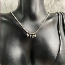 Load image into Gallery viewer, Authentic Dior Mini Spell Out Pendant- Reworked Silver Necklace