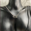 Authentic Dior Mini Spell Out Pendant- Reworked Silver Necklace