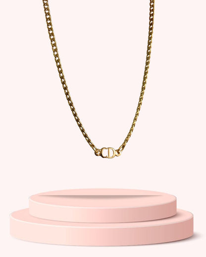 Mini CD Dior pendant- Reworked Choker
