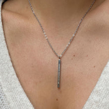 Load image into Gallery viewer, Authentic Louis Vuitton Raye Cabas Silver Pendant- Reworked Necklace