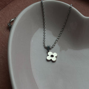 Authentic Louis Vuitton Raye Cabas Flower Pendant- Reworked Necklace