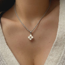 Load image into Gallery viewer, Authentic Louis Vuitton Raye Cabas Flower Pendant- Reworked Necklace