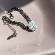 Load image into Gallery viewer, Authentic Louis Vuitton Raye Cabas Button Pendant- Reworked Bracelet