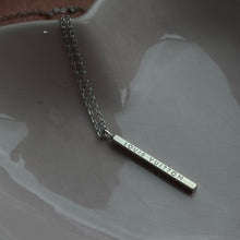 Load image into Gallery viewer, Authentic Louis Vuitton Raye Cabas Silver Pendant- Reworked Necklace