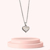 Authentic Louis Vuitton Raye Heart Silver Pendant- Reworked Necklace