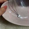 Authentic Louis Vuitton Raye Heart Silver Pendant- Reworked Necklace