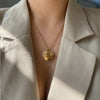 Authentic Louis Vuitton Raye Round Button Pendant- Reworked Necklace