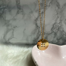 Load image into Gallery viewer, Authentic Louis Vuitton Raye Round Button Pendant- Reworked Necklace