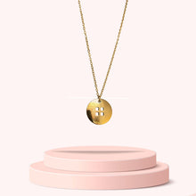 Load image into Gallery viewer, Authentic Louis Vuitton Raye Round Button Pendant- Reworked Necklace