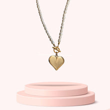 Load image into Gallery viewer, Authentic Louis Vuitton Raye Heart  Pendant- Reworked Necklace