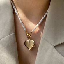 Load image into Gallery viewer, Authentic Louis Vuitton Raye Heart  Pendant- Reworked Necklace