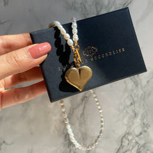 Load image into Gallery viewer, Authentic Louis Vuitton Raye Heart  Pendant- Reworked Necklace