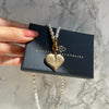 Authentic Louis Vuitton Raye Heart  Pendant- Reworked Necklace