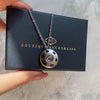 Authentic Louis Vuitton Raye Silver Pendant- Reworked Necklace