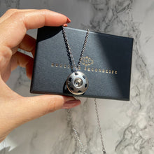 Load image into Gallery viewer, Authentic Louis Vuitton Raye Silver Pendant- Reworked Necklace