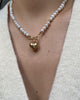 Authentic Louis Vuitton Minicharm Heart Reworked Pearls Necklace