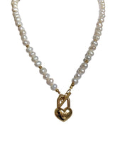 Load image into Gallery viewer, Authentic Louis Vuitton Minicharm Heart Reworked Pearls Necklace