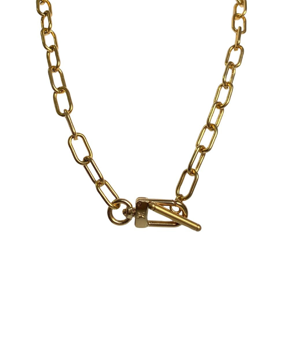 Authentic Louis Vuitton Clasp Reworked Necklace