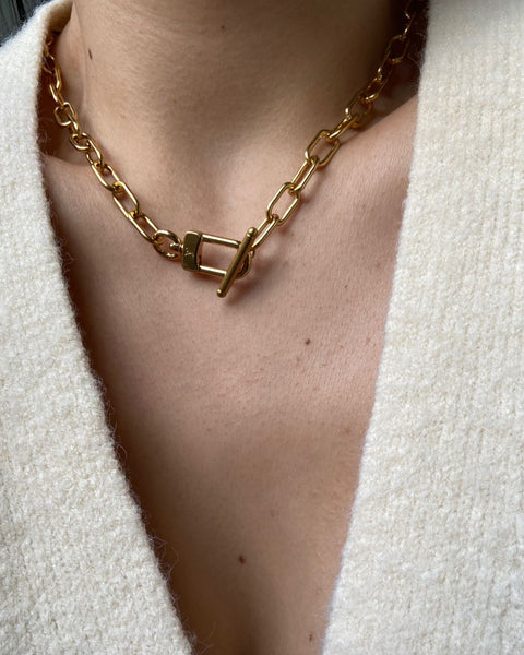 Authentic Louis Vuitton Clasp Reworked Necklace