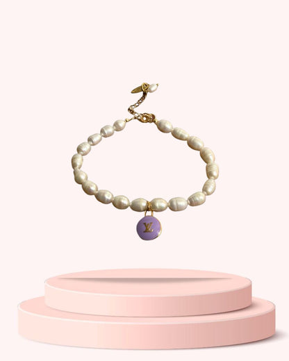 Authentic Louis Vuitton  Pastilles Purple Pendant- Bracelet