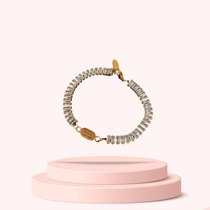 Authentic Dior CD Oval Pendant- Reworked Diamante Bracelet