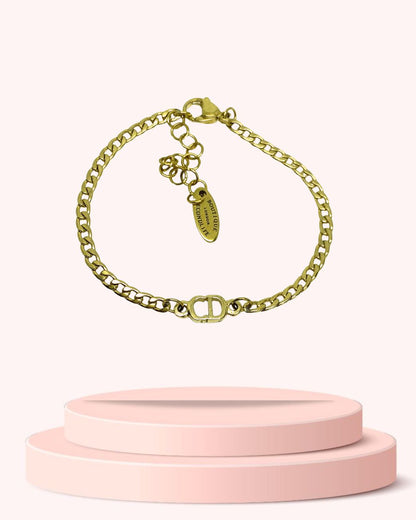 Authentic Mini Dior Pendant- Bracelet Reworked