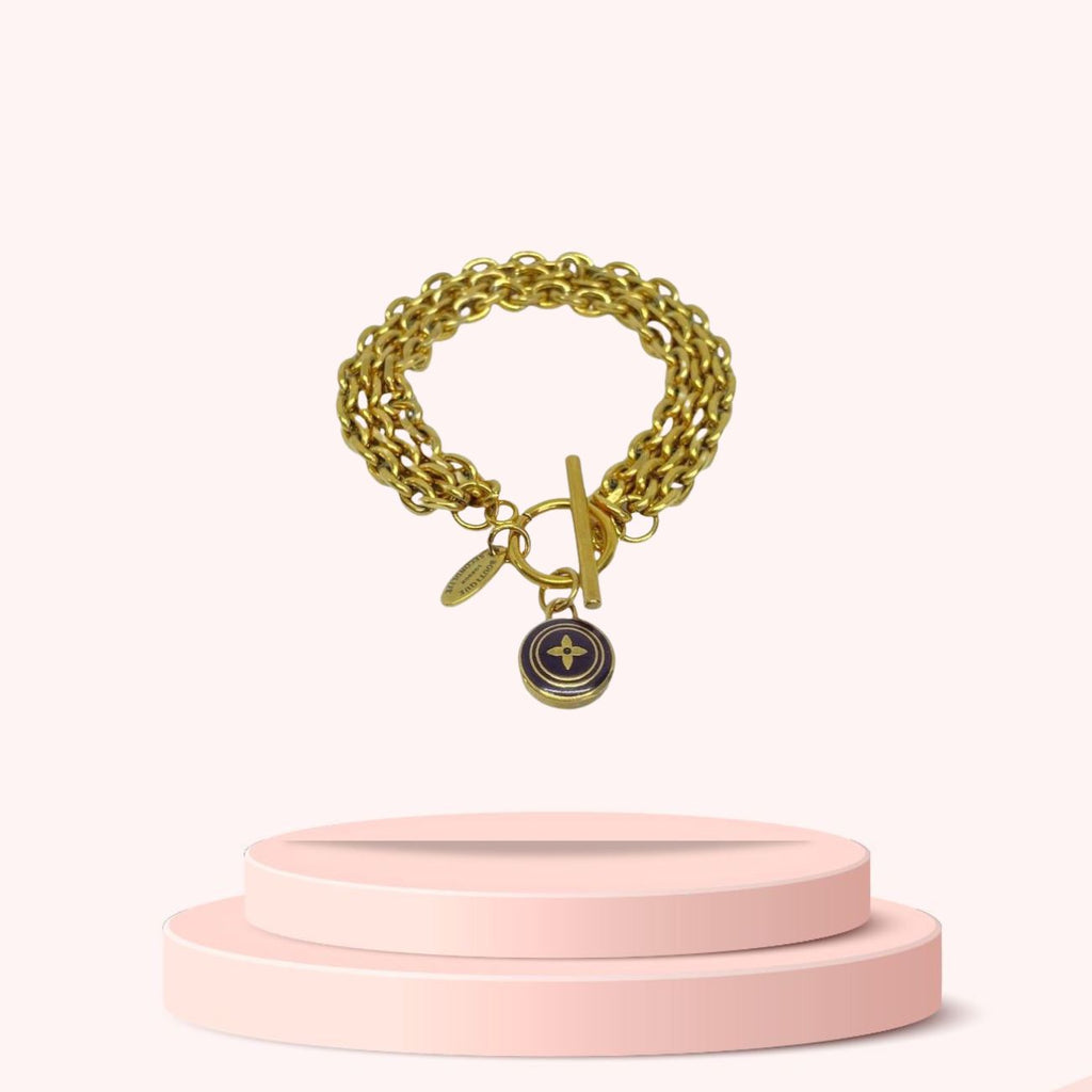 Authentic Louis Vuitton Pendant - Repurposed Bracelet