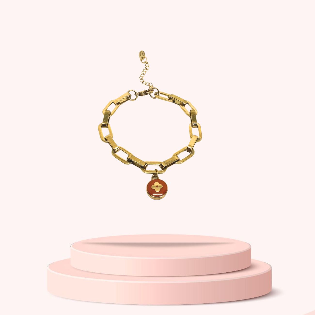 Authentic Louis Vuitton Tangerine Pendant- Bracelet
