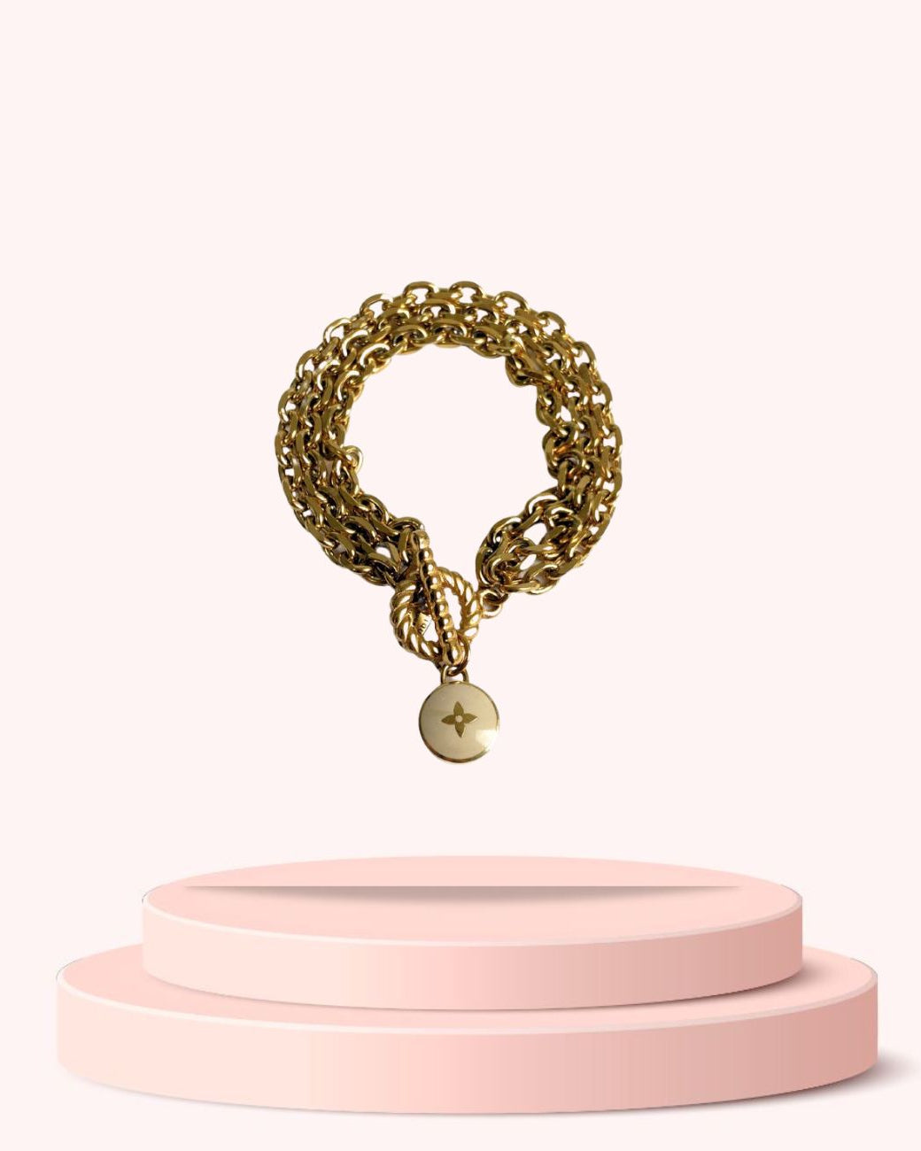 Authentic Louis Vuitton Pastilles Pendant - Repurposed Bracelet