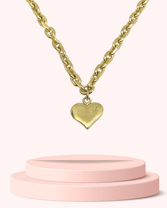 Authentic Louis Vuitton Heart Pendant Reworked Pendant
