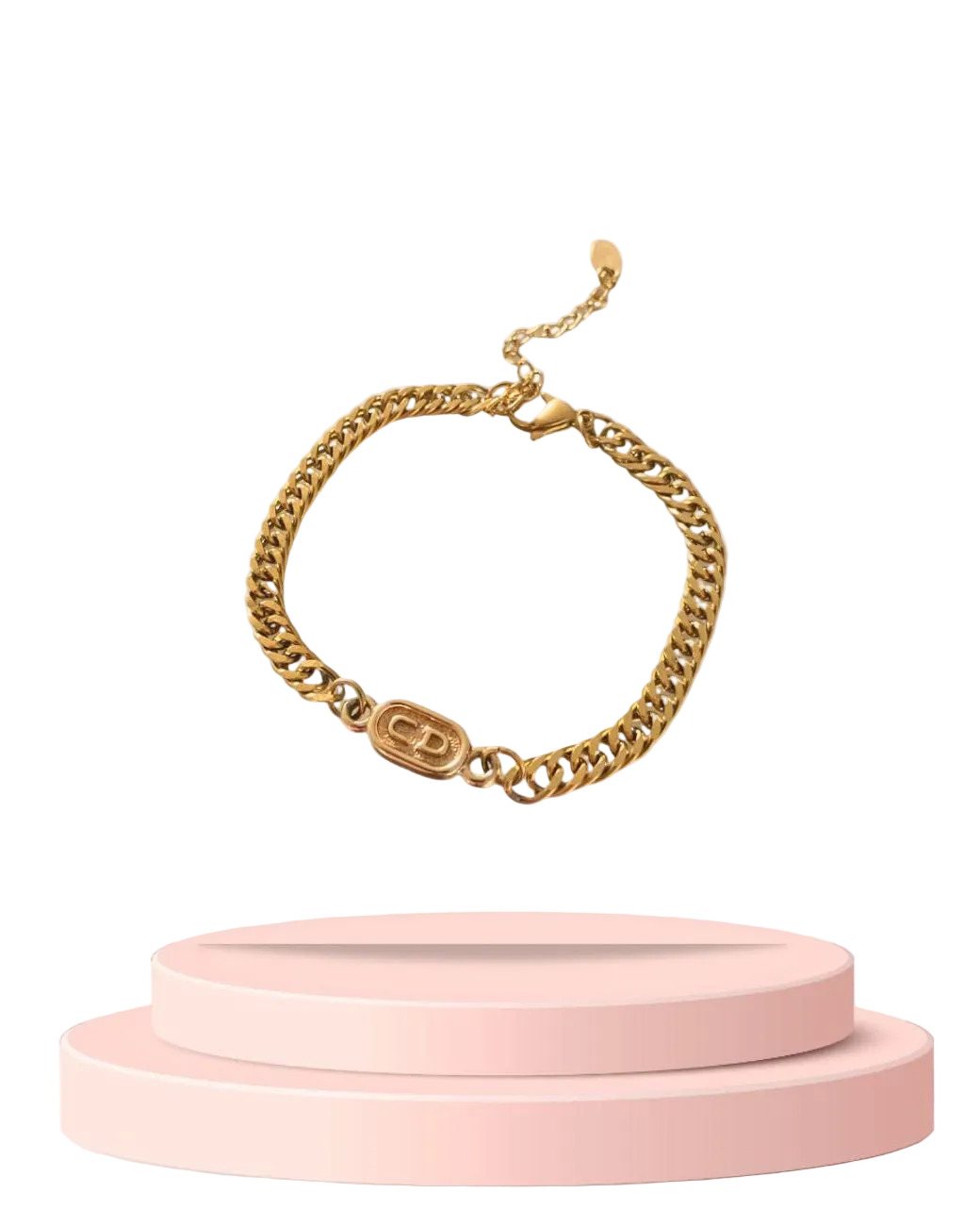 Authentic Mini Dior pendant- Reworked Bracelet