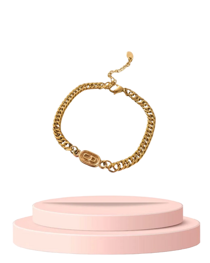 Authentic Mini Dior pendant- Reworked Bracelet