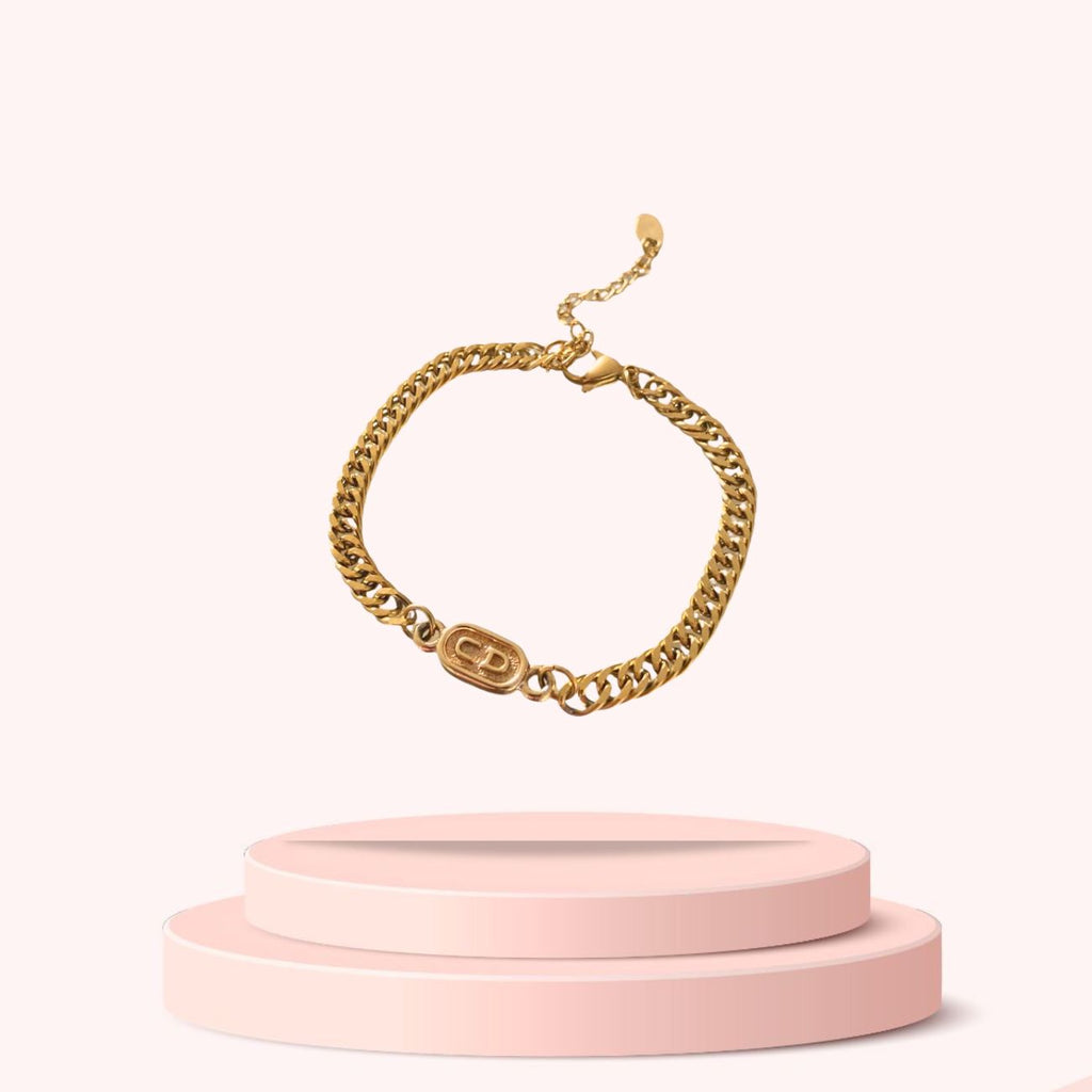 Authentic Mini Dior pendant- Reworked Bracelet