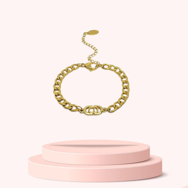 Authentic Dior Pendant- Reworked Bracelet