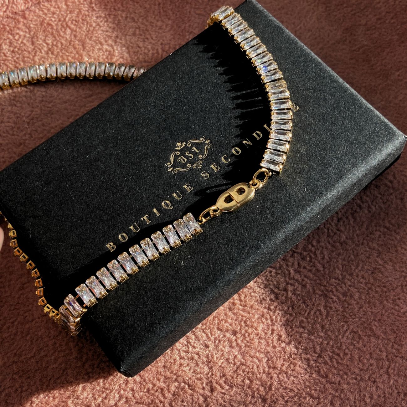 Authentic Dior CD Pendant- Reworked Diamante Choker