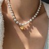 Authentic Louis Vuitton Heart Pendant-Reworked Pearls Necklace