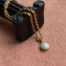 Load image into Gallery viewer, Authentic Louis Vuitton Baby Blue Logo Pastilles Pendant- Necklace