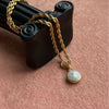 Authentic Louis Vuitton Baby Blue Logo Pastilles Pendant- Necklace