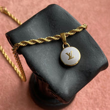 Load image into Gallery viewer, Authentic Louis Vuitton Baby Blue Logo Pastilles Pendant- Necklace