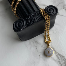 Load image into Gallery viewer, Authentic Louis Vuitton Baby Blue Logo Pastilles Pendant- Necklace