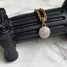 Load image into Gallery viewer, Authentic Louis Vuitton Baby Blue Logo Pastilles Pendant- Necklace