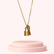 Load image into Gallery viewer, Authentic Louis Vuitton Padlock and Key - Reworked Necklaces