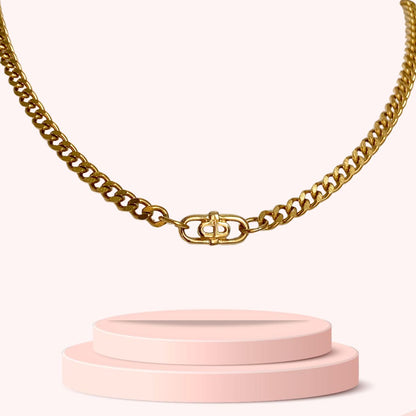Authentic CD mini Oval Dior pendant- Reworked Choker