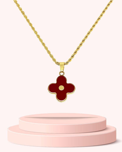 Authentic Louis Vuitton Pendant Red-  Necklace