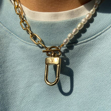 Load image into Gallery viewer, Authentic Louis Vuitton Charm Clasp - Reworked Pearls Choker