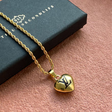 Load image into Gallery viewer, Authentic Louis Vuitton  Black Heart Charm- Reworked Necklace